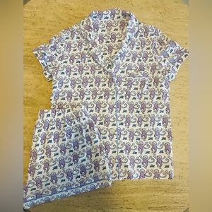 Roller rabbit purple monkey pajama